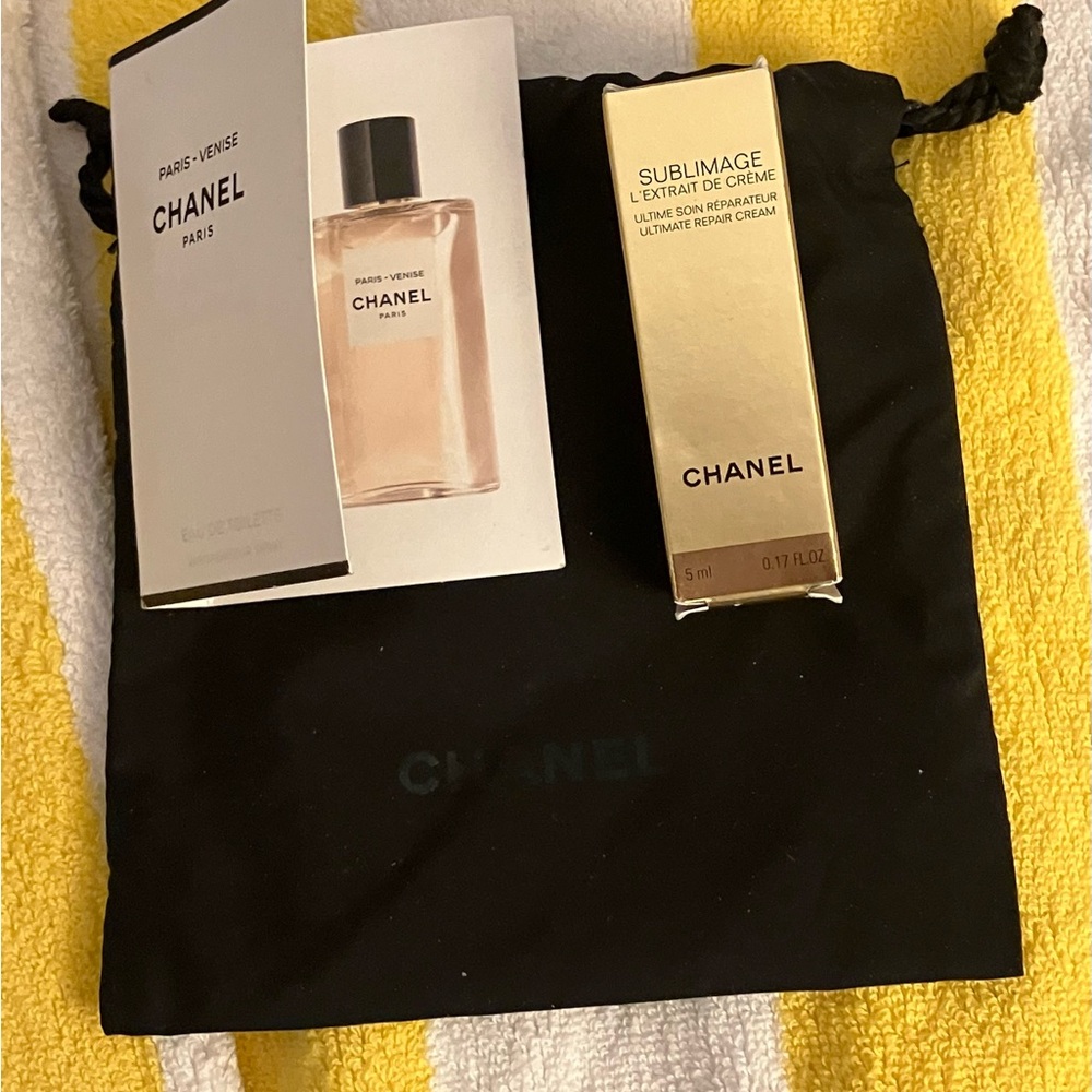 CHANEL Sublimage L'Extrait de Crème - Paris-Venise Perfume + Black Square Pouch